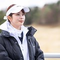 ゴルフネットワークの番組収録でリポートのために訪れた稲村亜美さん