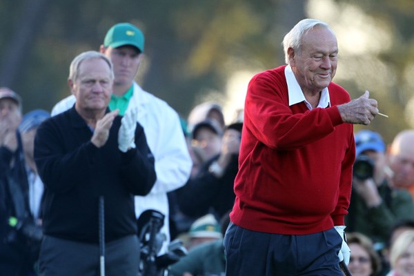 2011年 マスターズ初日 アーノルド・パーマー＆ジャック・ニクラス