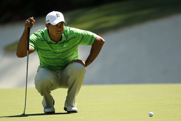 2011年 マスターズ初日 タイガー・ウッズ