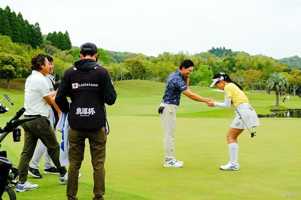 2025年 前澤杯 MAEZAWA CUP 初日 菅沼菜々 石川遼 「緊張しました！」 ラウンド中はたくさん会話できたみたい