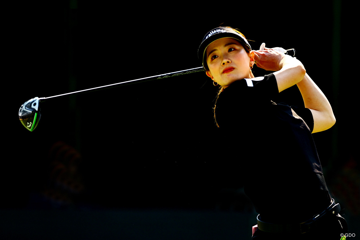 プロ初優勝に王手をかけた青木香奈子※撮影は3月「Vポイント×SMBCレディス」