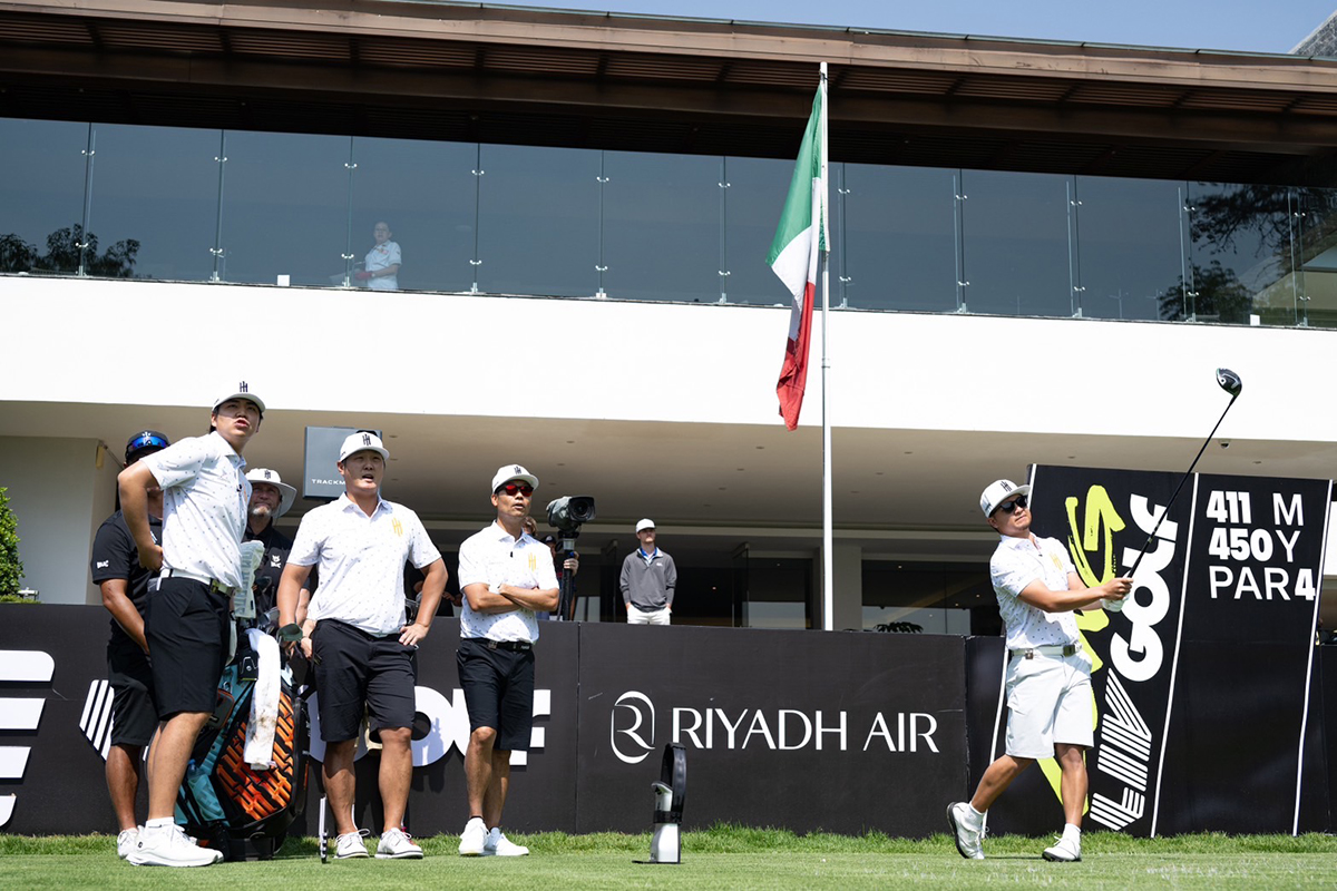 チームで練習ラウンド