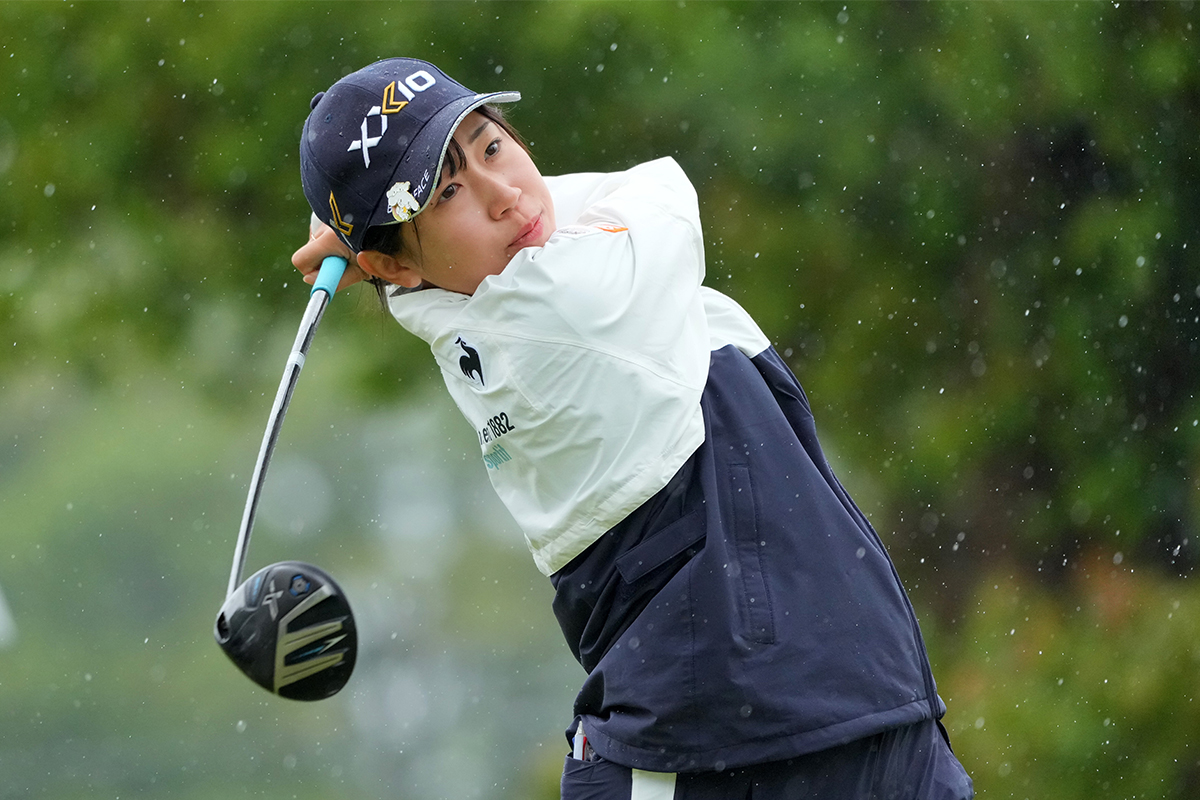 前週は男子ツアー「前澤杯」に出場していた(Yoshimasa Nakano/Getty Images)