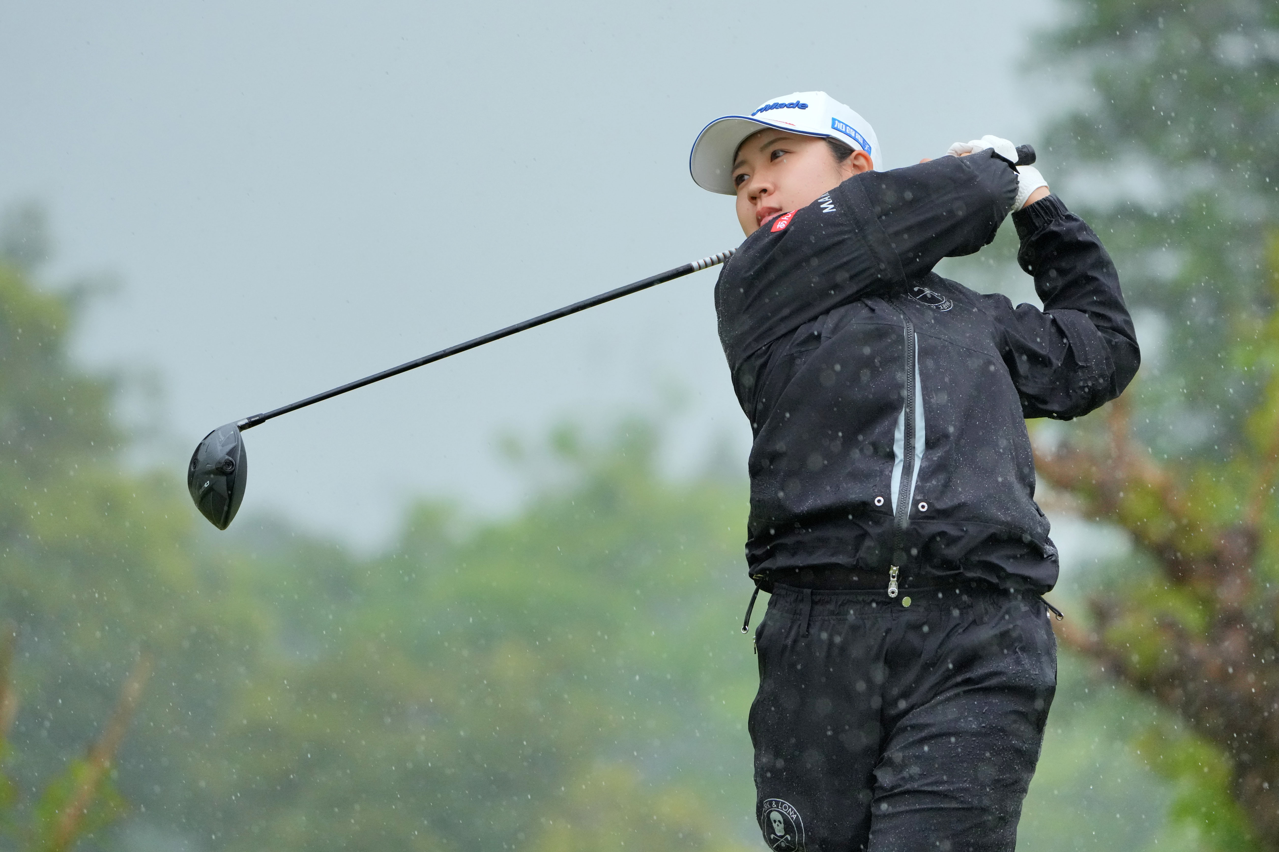 泉田琴菜は残り4ホールで好位置。ジャンボ軍団の快挙を続けたい(Yoshimasa Nakano/Getty Images)