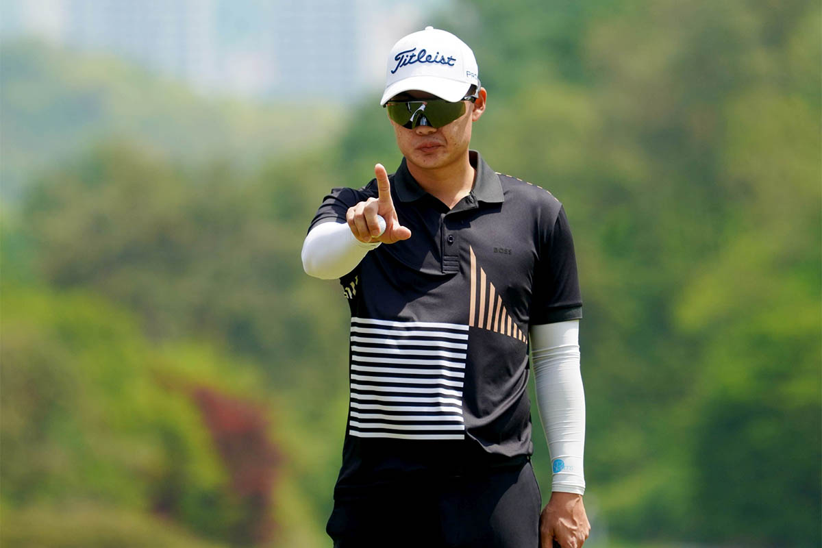 暫定首位に浮上したジャズ・ジェーンワタナノンド（提供アジアンツアー）