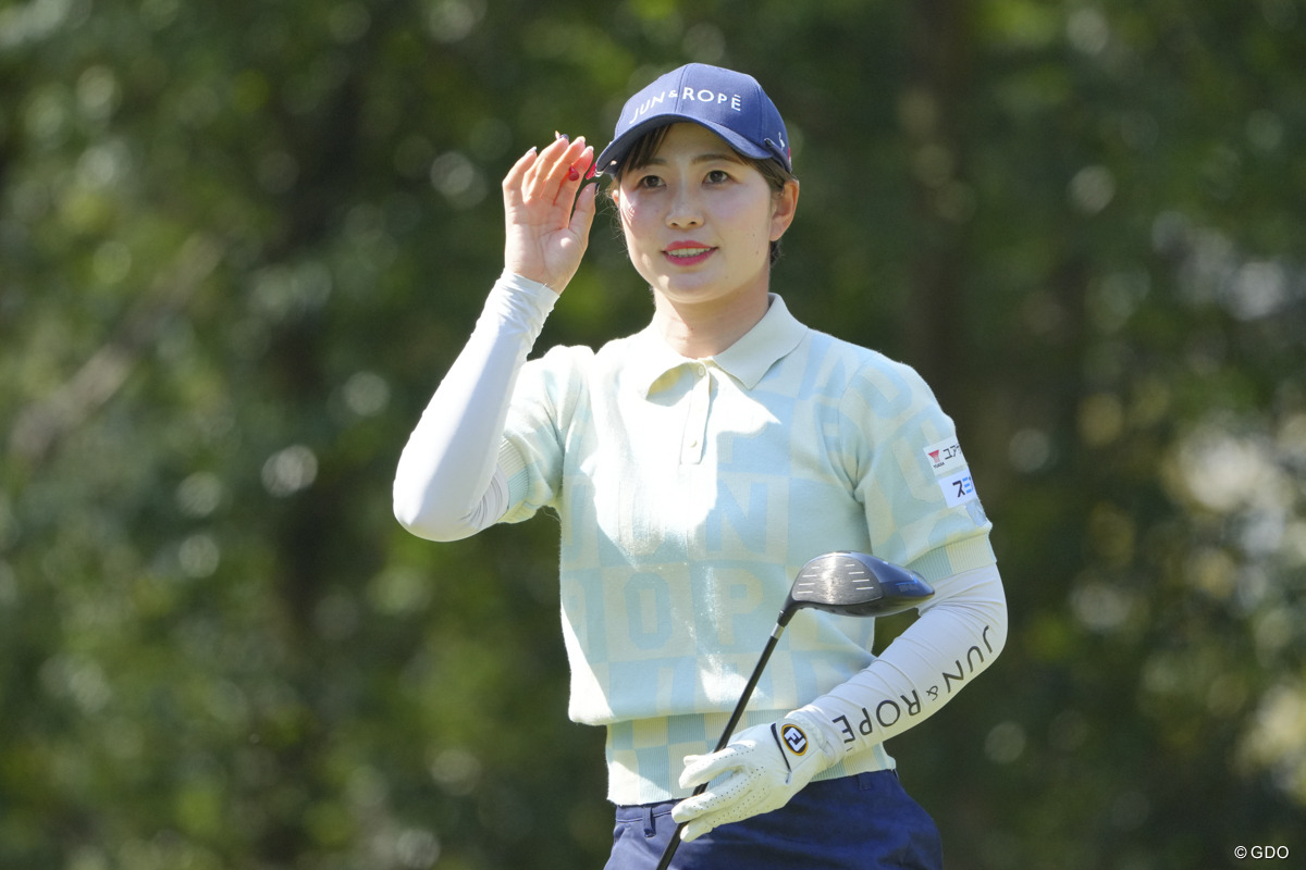 首位タイで第1ラウンドを終えた蛭田みな美 ※撮影は2025年「富士フイルム・スタジオアリス女子オープン」