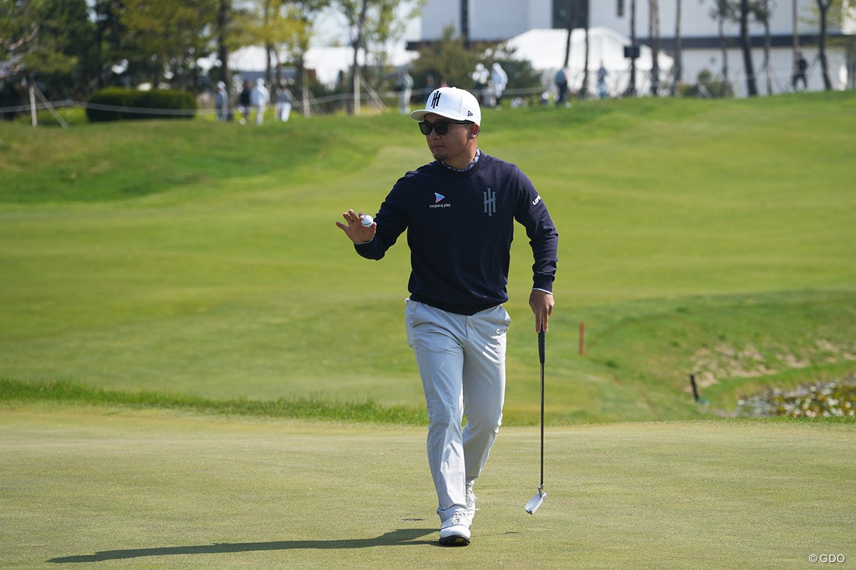 2025年 LIVゴルフ・コリア 初日 香妻陣一朗 ナイスパーセーブ