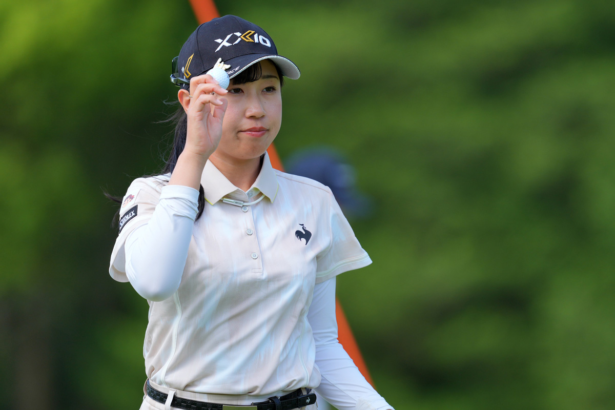 2年ぶりのタイトルに向けて首位タイで最終日に入る菅沼菜々（Yoshimasa Nakano/Getty Images）