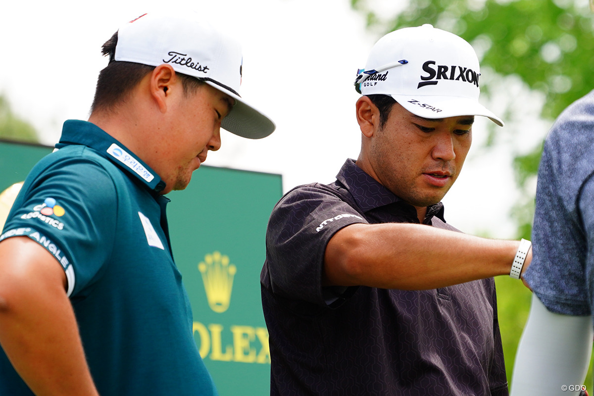 イム・ソンジェと一緒に練習ラウンド