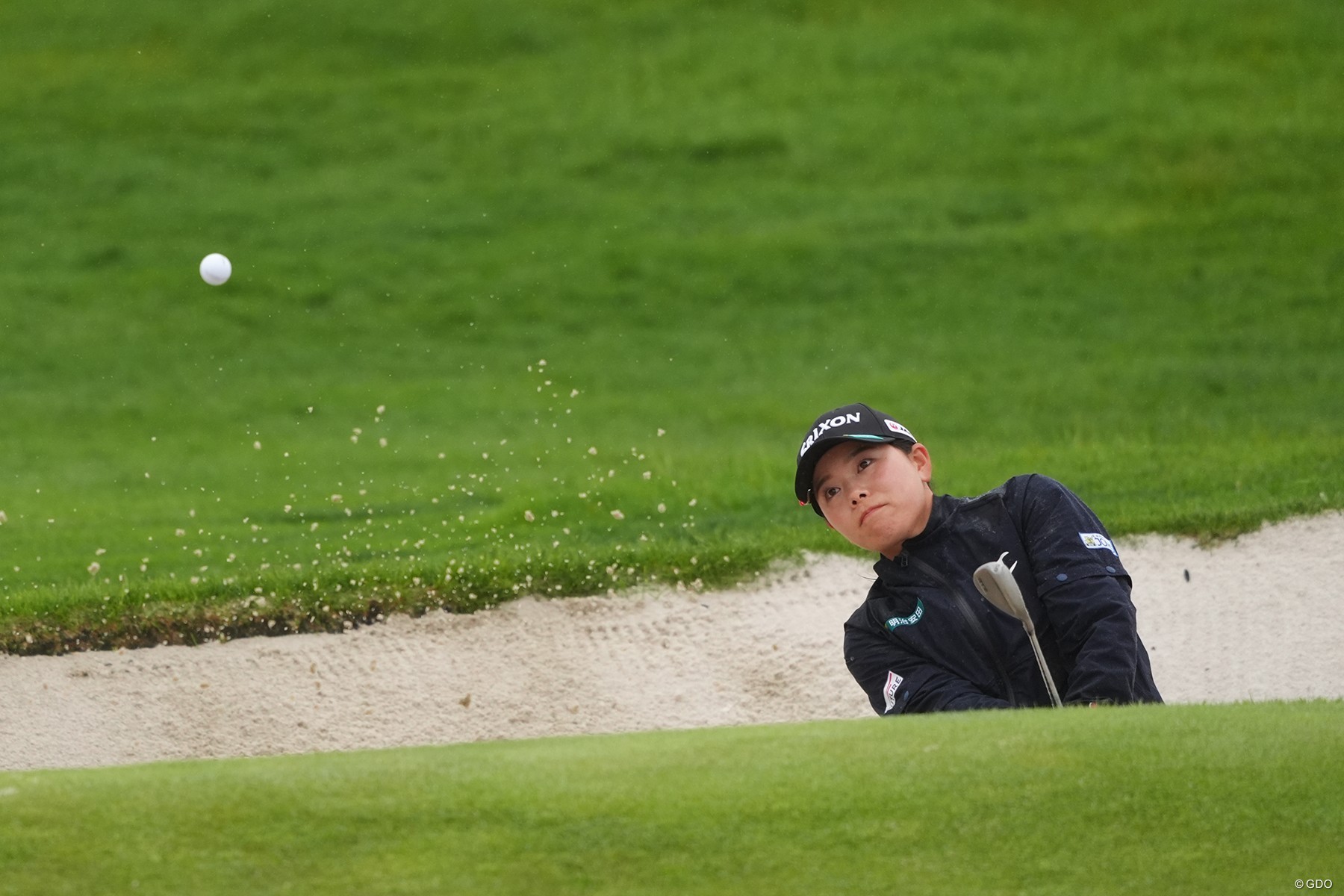 18番はバンカーにつかまったけど…