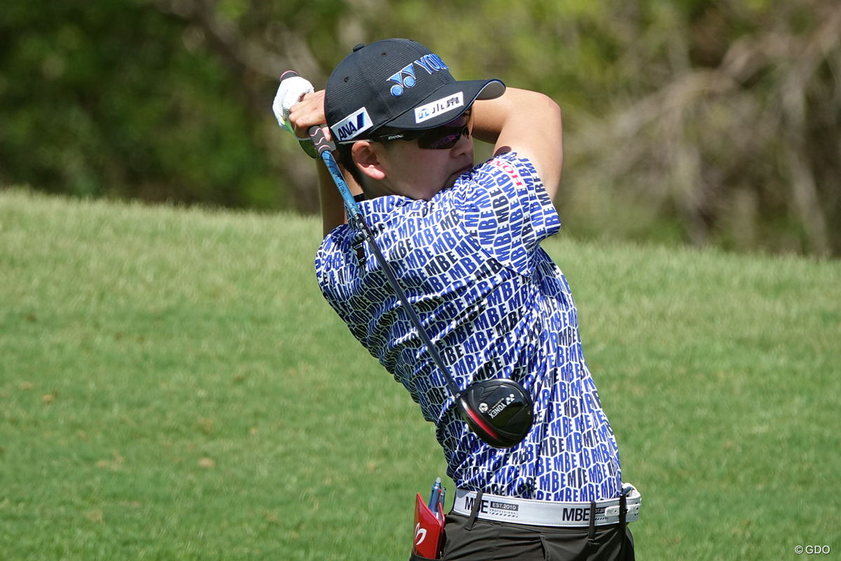 プロアマで1番から9ホールをプレー