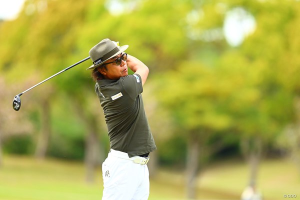 スポット参戦の片山晋呉。米シニアメジャーに登場した ※撮影は2025年前澤杯