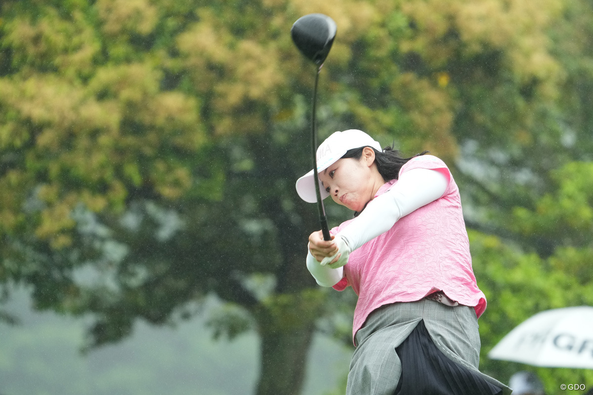 背水のシーズンで好調なプレーを続ける葭葉ルミ。1Wの飛距離も健在だ