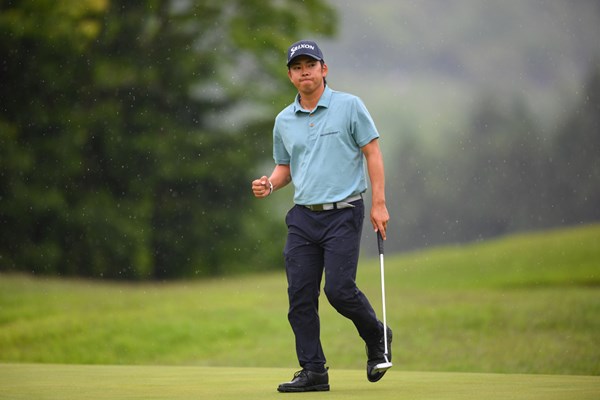 2025年 日本プロゴルフ選手権大会 3日目 生源寺龍憲 首位タイに浮上した生源寺龍憲 (C)JGTOimages