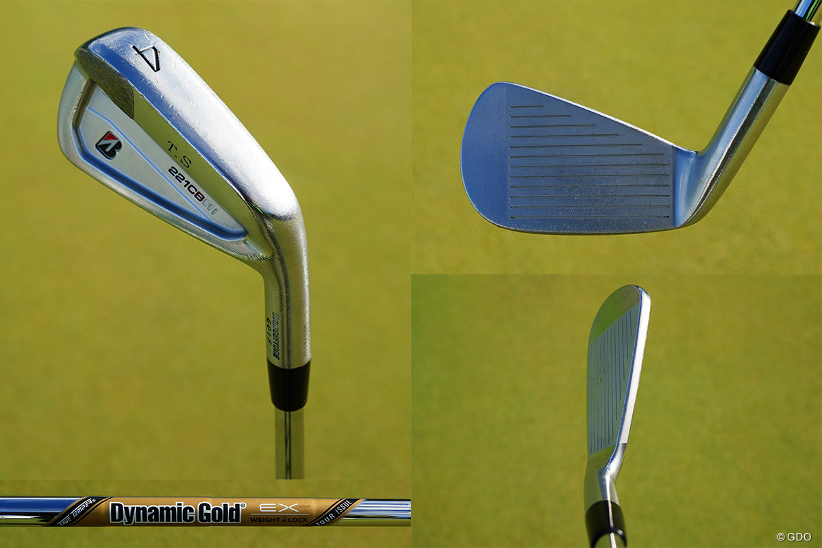 アイアンは4番のみ「221CB」。女子の古江彩佳も愛用する