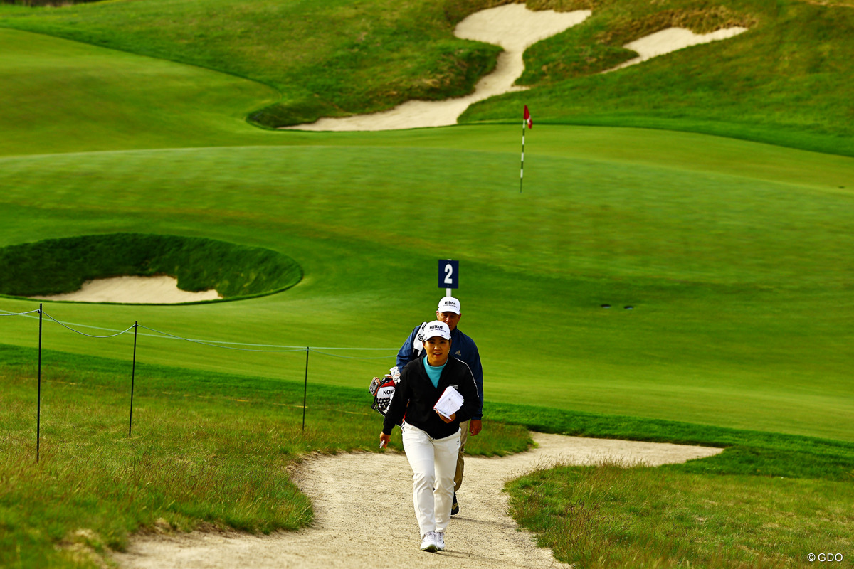 この日は朝から9ホールをプレー