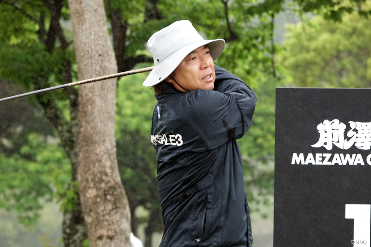 海外シニアメジャー帰りの片山晋呉は4打差5位発進※写真は4月「前澤杯」