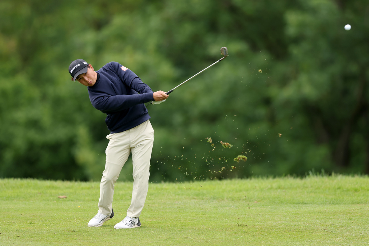 今季初めてトップ10圏内でスタートした桂川有人（Luke Walker/Getty Images）