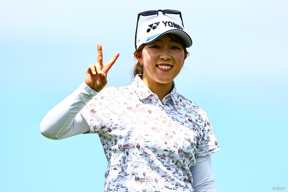 元気一杯です 2025年 全米女子オープン presented by アライ 初日 池羽陽向