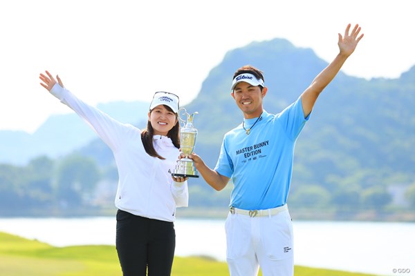 2025年 ～全英への道～ミズノオープン 最終日 田辺ひかり 阿久津未来也 田辺ひかりは男子選手を初めてサポート