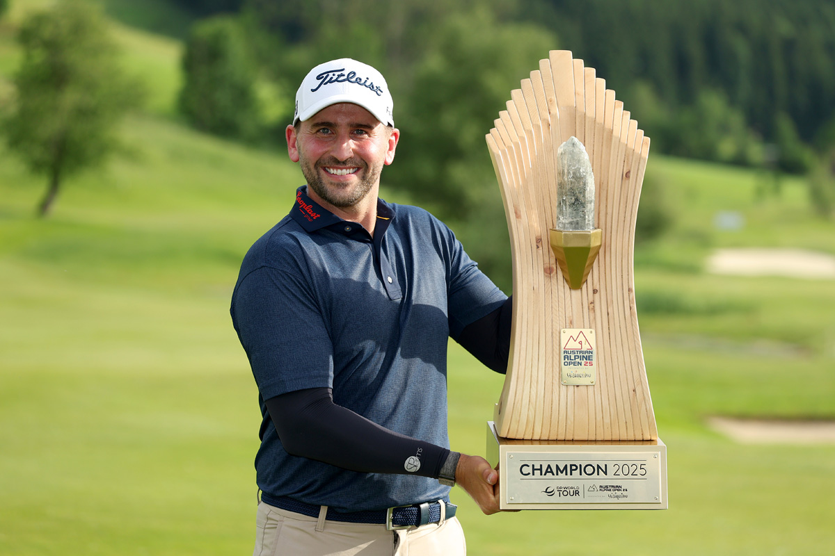 逆転でツアー初優勝を遂げたニコライ・フォン・デリングシャウゼン（Luke Walker/Getty Images）
