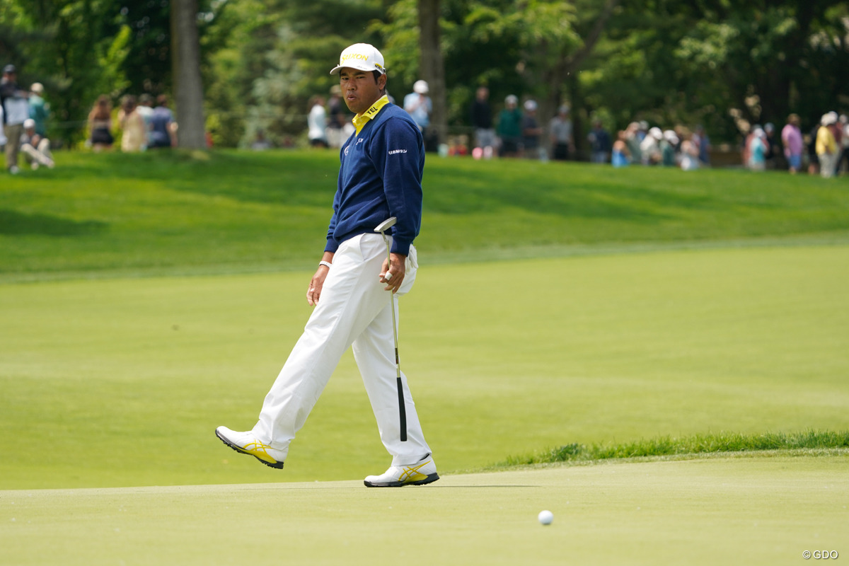 グリーン上でなんとかスコアメーク