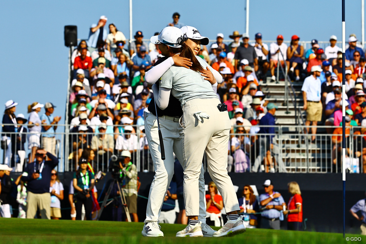 渋野日向子と同組で回った