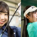 愛用のシャフトを製造する三菱ケミカルの東海事業所を訪れた菅沼菜々（撮影：落合隆仁）