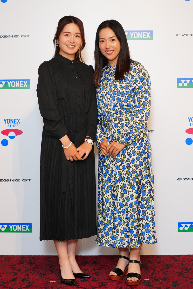 三ヶ島かなと笠りつ子（提供写真） 2025年 ヨネックスレディスゴルフトーナメント 事前 三ヶ島かな 笠りつ子
