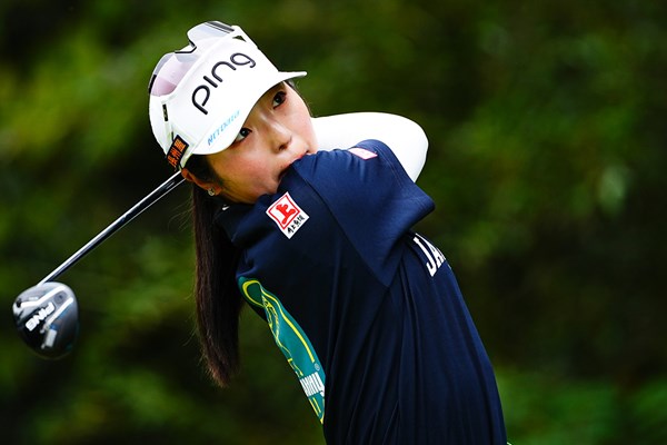 2025年 ヨネックスレディスゴルフトーナメント 2日目 佐久間朱莉 2週連続の予選落ちとなった佐久間朱莉（写真は初日）
