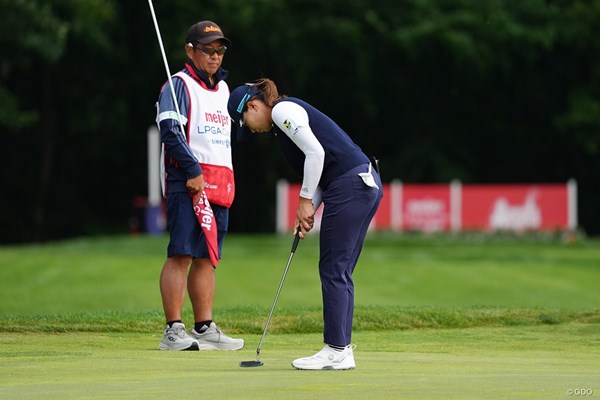 2025年 マイヤーLPGAクラシック 2日目 渋野日向子 グリーンスピードに苦しんだ