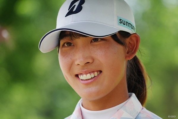 ボギーなしの「65」で10位に滑り込んだ馬場咲希