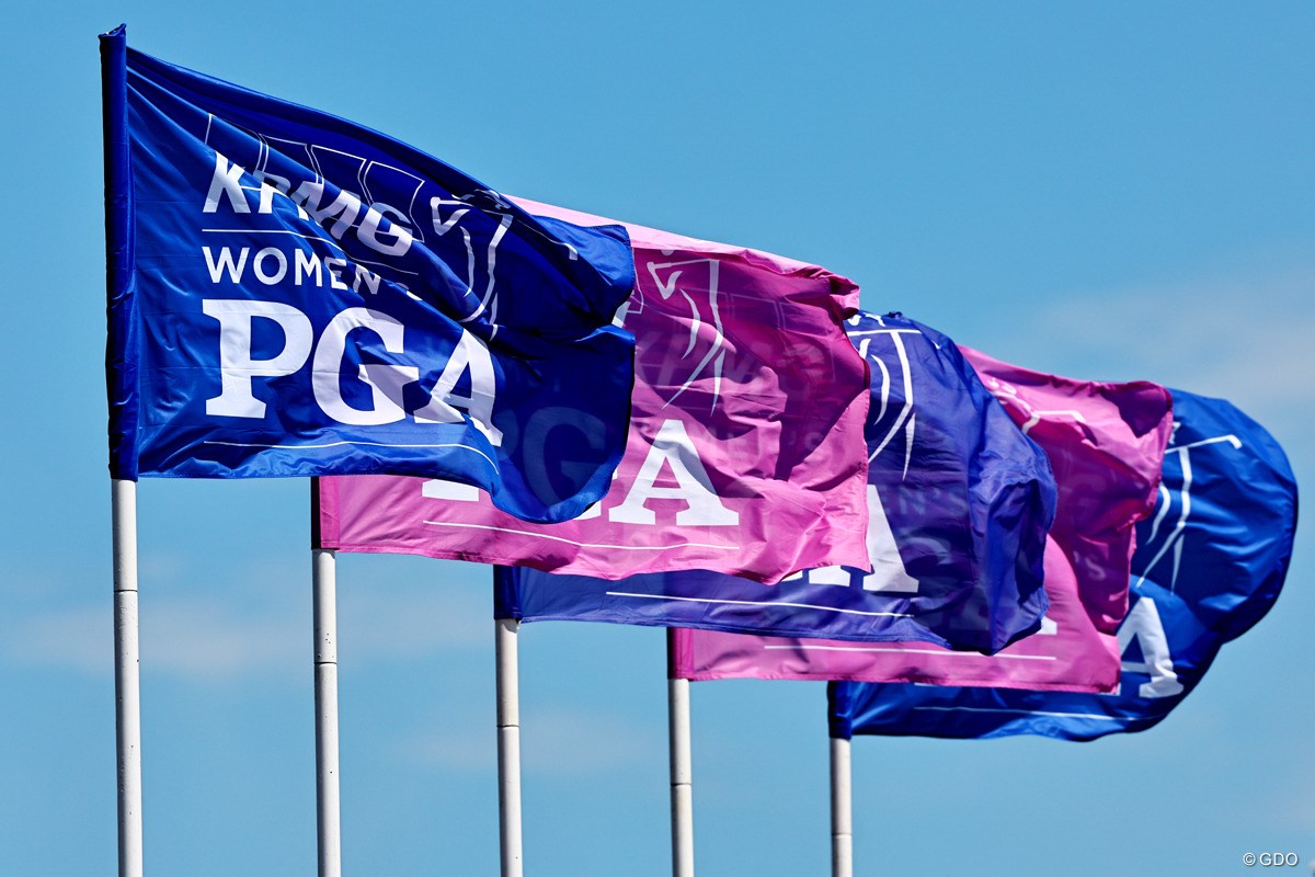 2025年 KPMG全米女子プロゴルフ選手権 事前 フラッグ