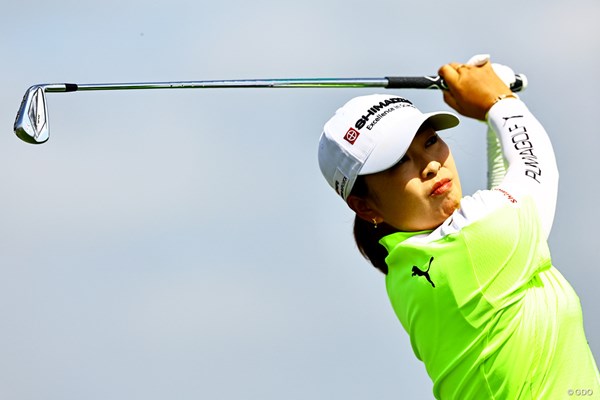 2025年 KPMG全米女子プロゴルフ選手権 初日 西郷真央 最後に自慢のショット力でナイスパーセーブ