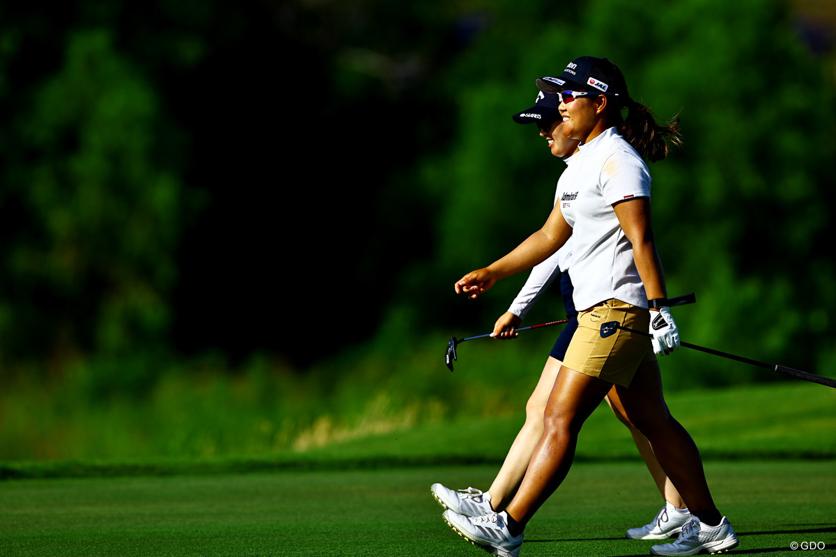 最終日は西村優菜と同組だった