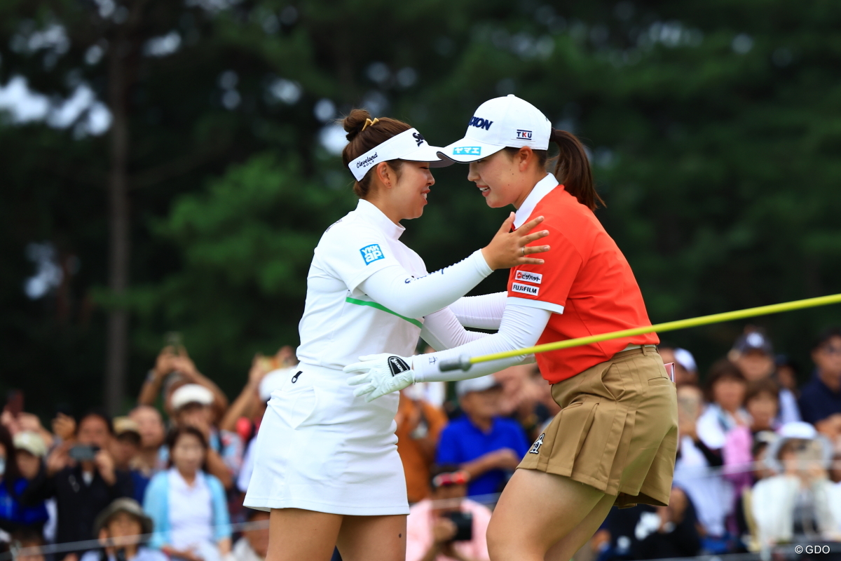 竹田(右)と山下は“好敵手タッグ”を結成※撮影は2024年「日本女子オープン」
