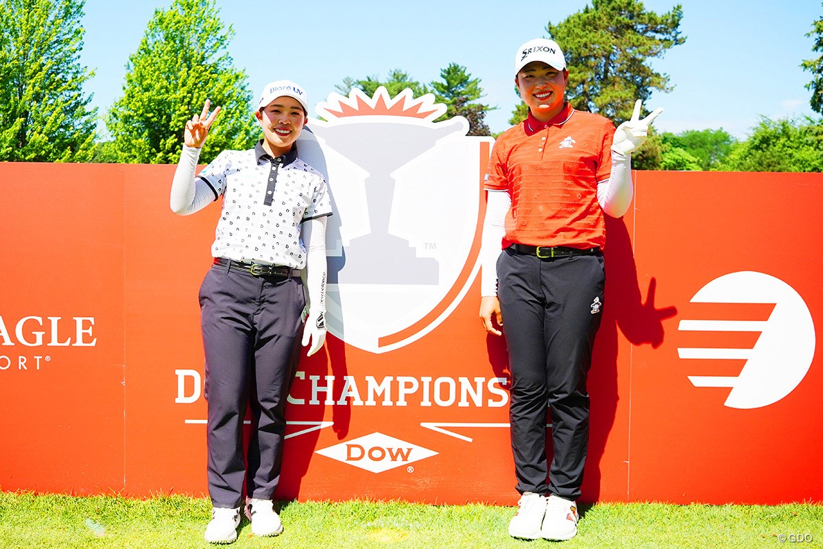 2025年 ダウ選手権 事前 山下美夢有 竹田麗央