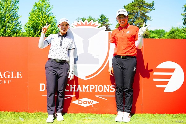2025年 ダウ選手権 事前 山下美夢有 竹田麗央 日本ツアーなら反則レベル？山下美夢有（左）と竹田麗央の強力ルーキーペアが実現