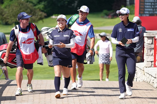 2025年 ダウ選手権 2日目 古江彩佳 アン・ナリン 古江彩佳とアン・ナリンのペアが9位に浮上して週末へ