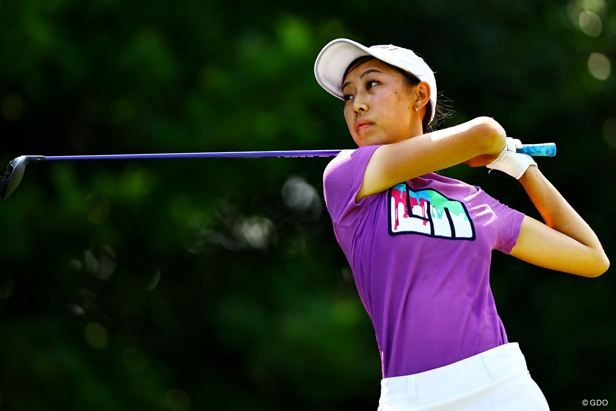 画像詳細 2025年 資生堂・JAL レディスオープン 初日 上久保実咲