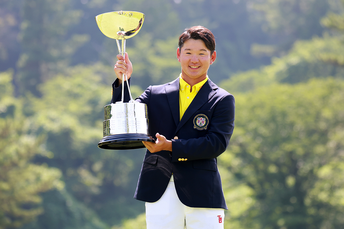 佐藤快斗が初のアマチュア日本一に輝いた（提供：JGA）