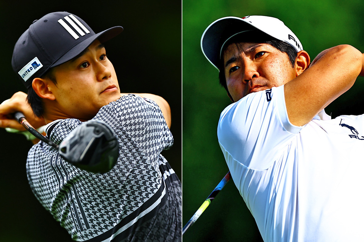 初優勝者が続く一戦に出場する金谷拓実(右)と大西魁斗