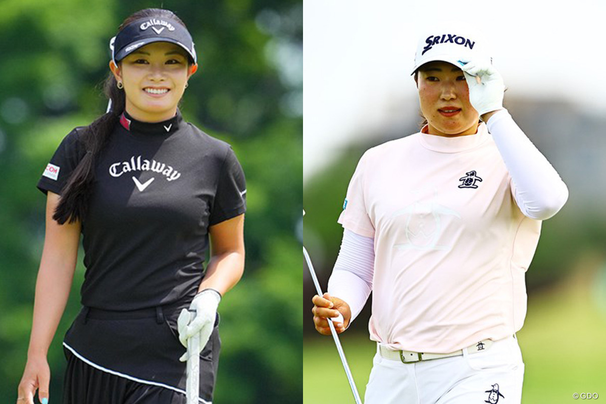 稲見萌寧・竹田麗央 女子プロゴルファー 新旧賞金女王 直筆
