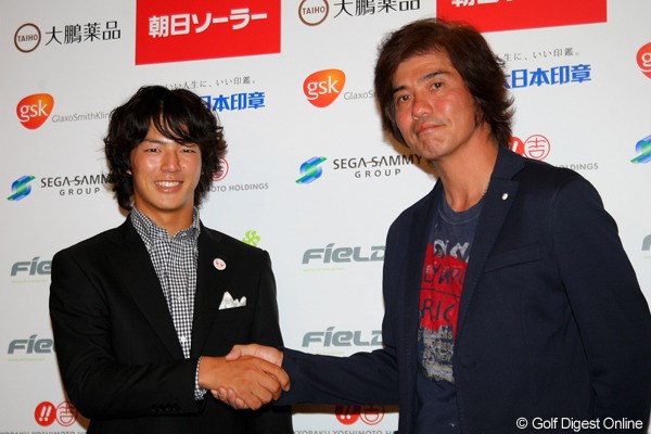 2011年 ザ・レジェンド・チャリティプロアマトーナメント 事前 石川遼＆佐藤浩市