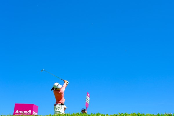 2025年 アムンディ エビアン選手権 初日 西郷真央 ノーボギー「67」でプレー