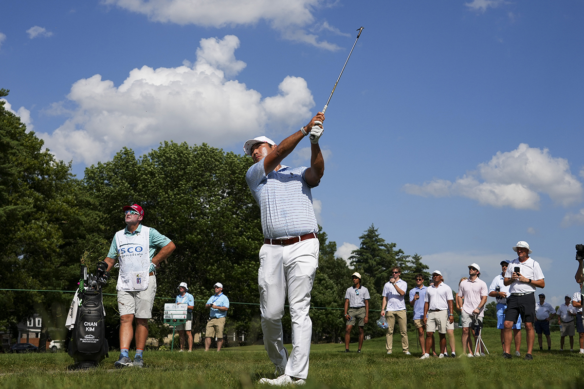 PGAツアー初勝利を目指すチャン・キムは3日目に一歩後退した(Dylan Buell/Getty Images)