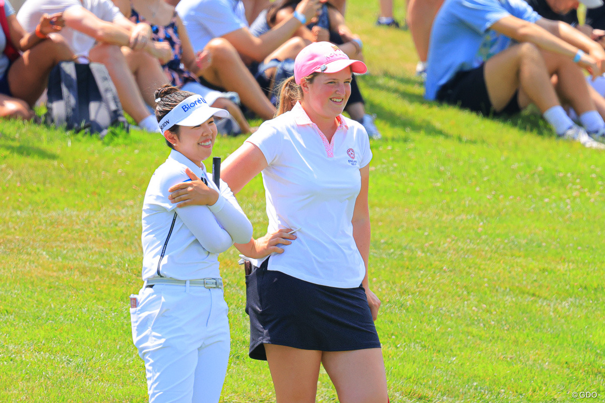 優勝争いを盛り上げたアマチュアのロティ・ウォードと同組だった