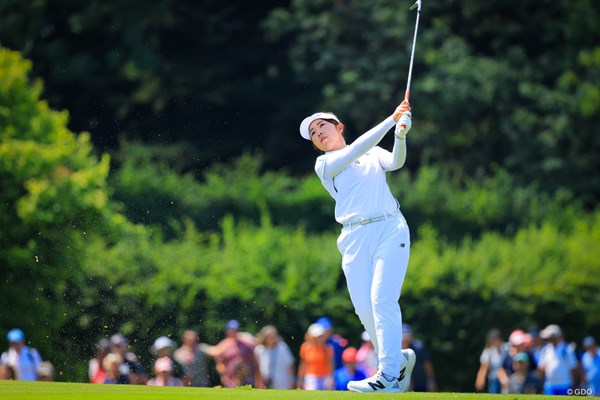 2025年 アムンディ エビアン選手権 最終日 山下美夢有 山下美夢有は3度目のエビアンで自己最高14位