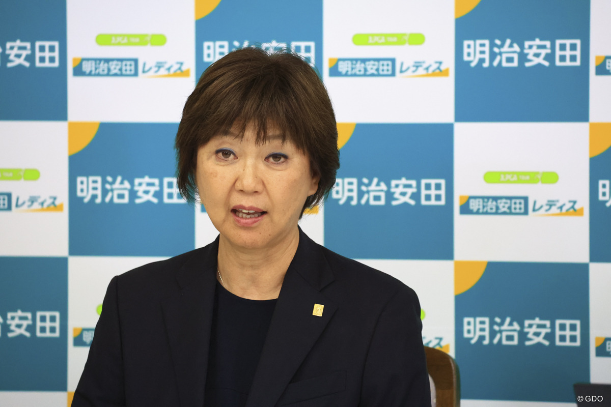 無観客開催での実施について思いを述べた小林浩美JLPGA会長