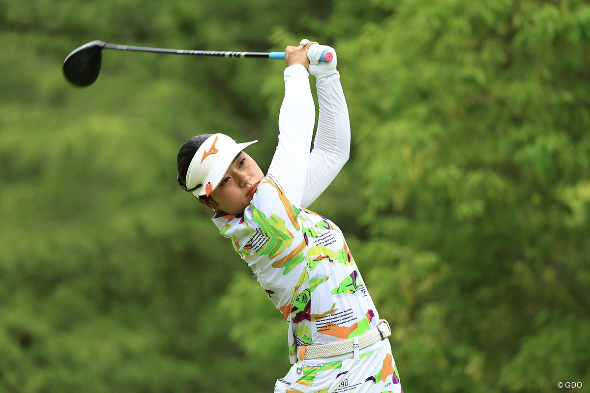 首位タイに浮上した仲村果乃。初優勝に前進して最終日へ